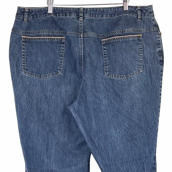 Jones New York Signature Women Stretch Denim Jeans Size 20W Relaxed Fit VGUC - Picture 4 of 15